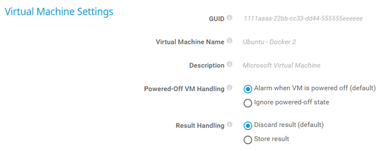 Virtual Machine Settings Virtual Machine Settings
